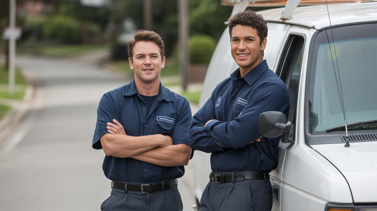 Water Damage Albuquerque technicians beside a service van in Albuquerque, NM